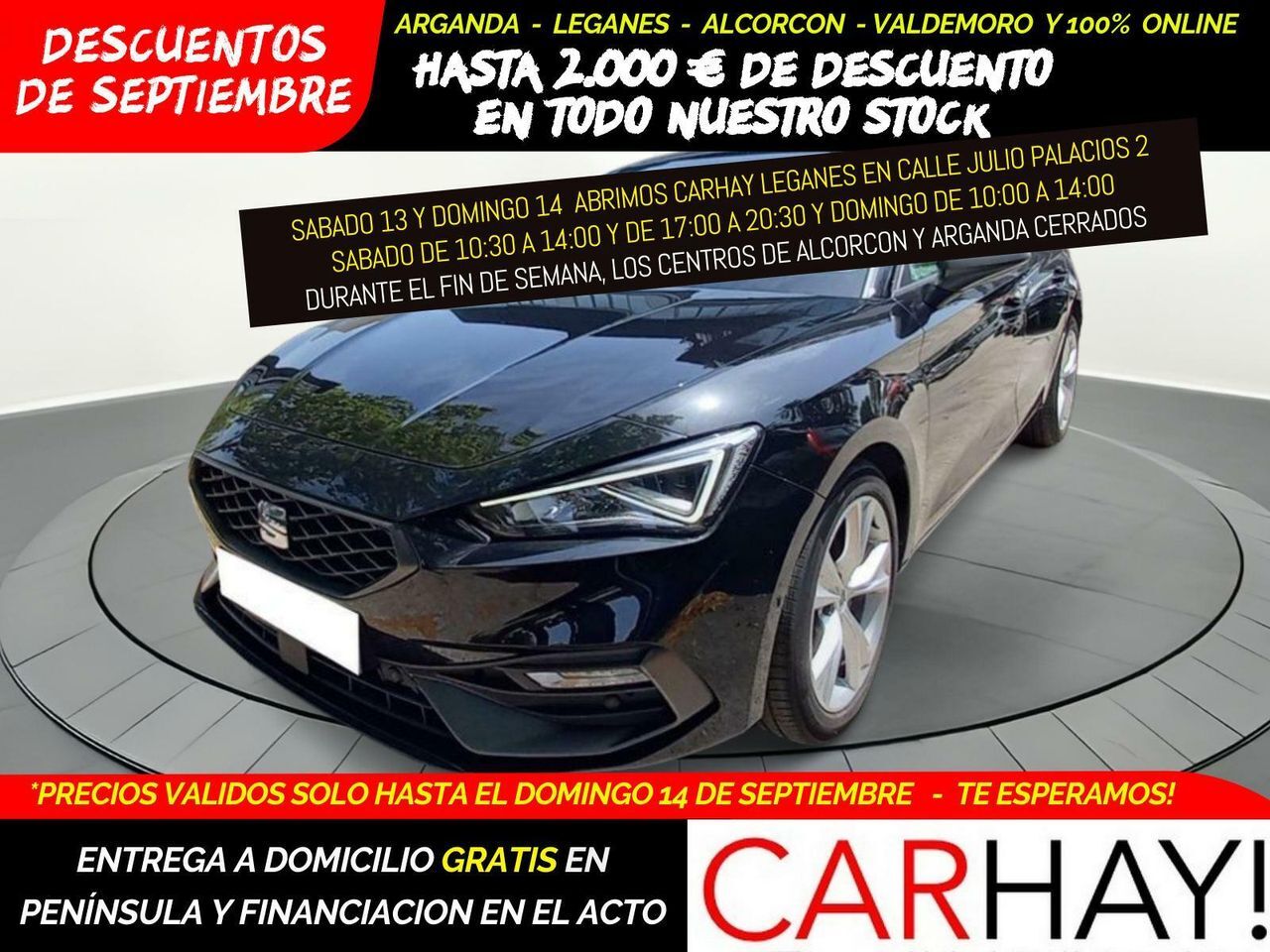 SEAT León (1.0 TSI 110 FR Winter Comort Drive&Park) en Madrid