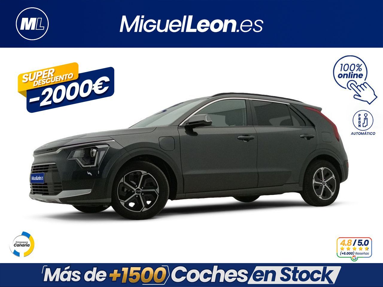 KIA Niro (1.6 GDi PHEV 135kW (183CV) Concept) en Palmas, Las