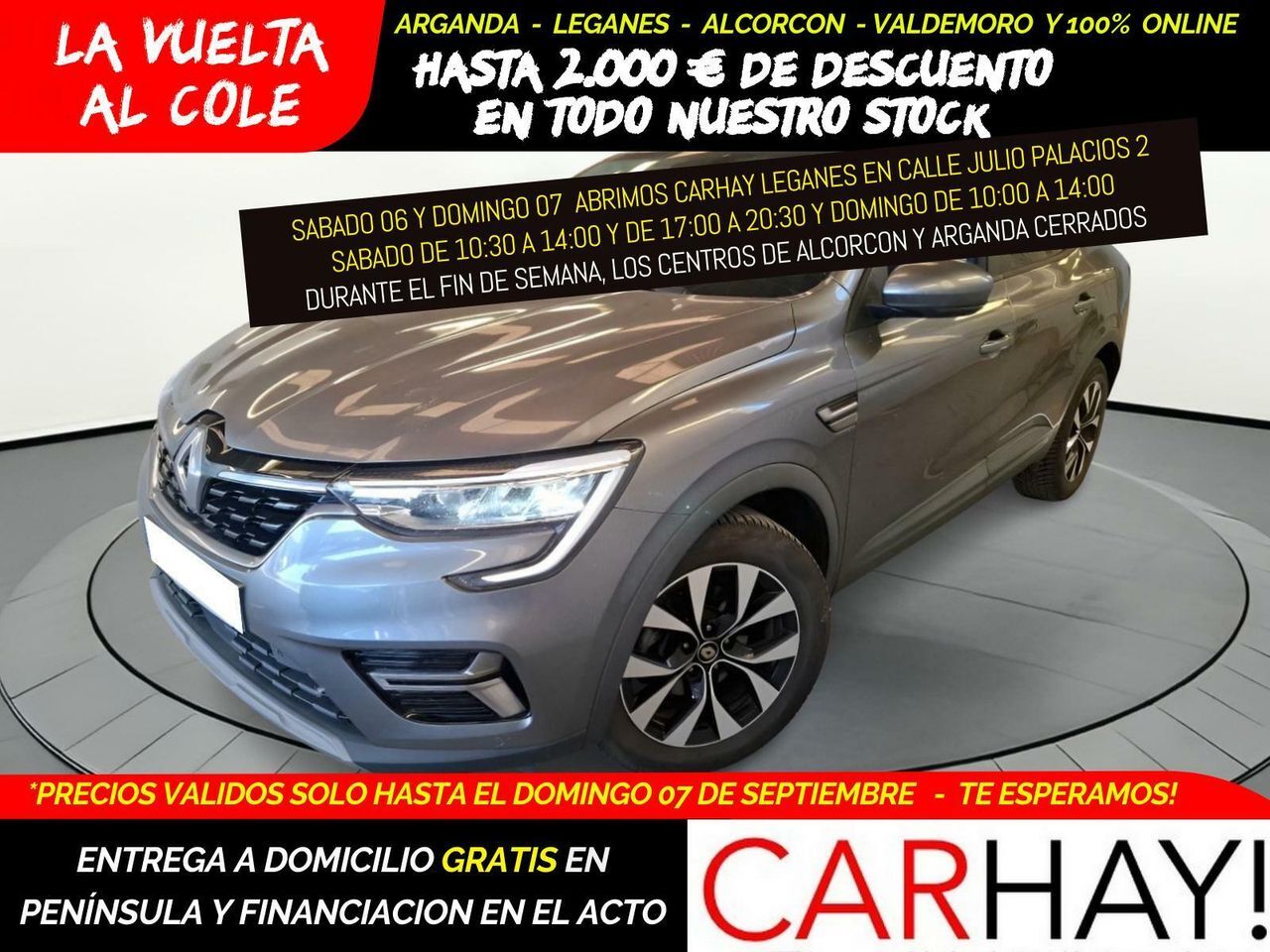 RENAULT Arkana (1.6 E-Tech hybride 145ch Evolution) en Madrid