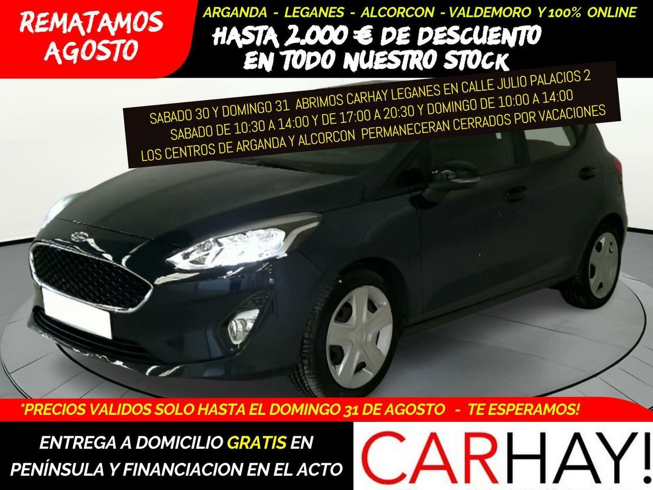 FORD Fiesta (1.0 ECOBOOST MHEV 92KW (125CV) TREND 5P) en Madrid