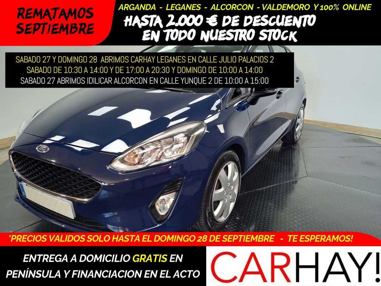 FORD Fiesta (1.0 ECOBOOST MHEV 92KW (125CV) TREND 5P) en Madrid