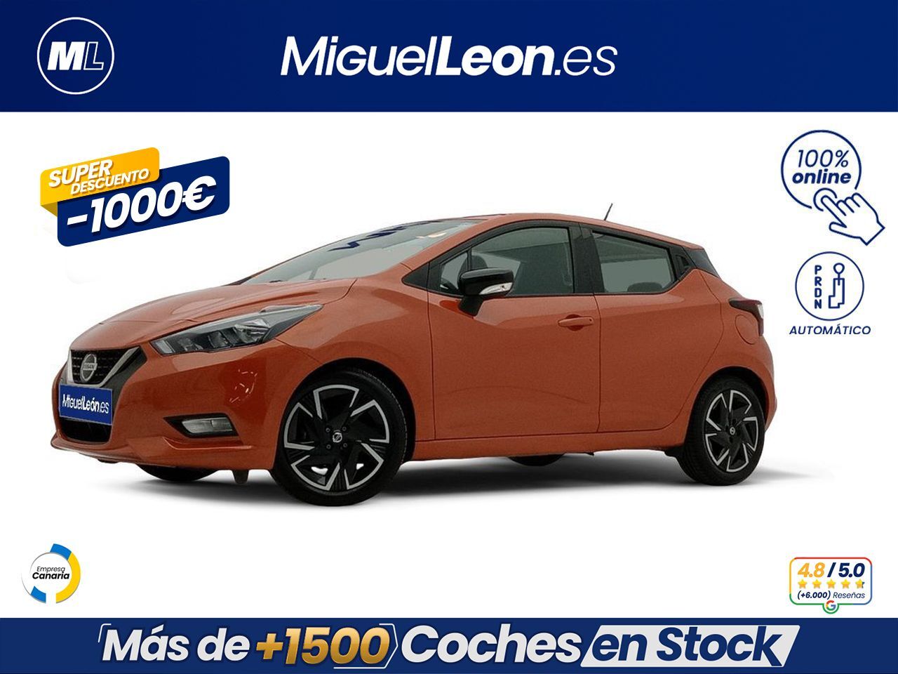 NISSAN Micra (IG-T 68 kW (92 CV) CVT N-Design Black) en Palmas, Las