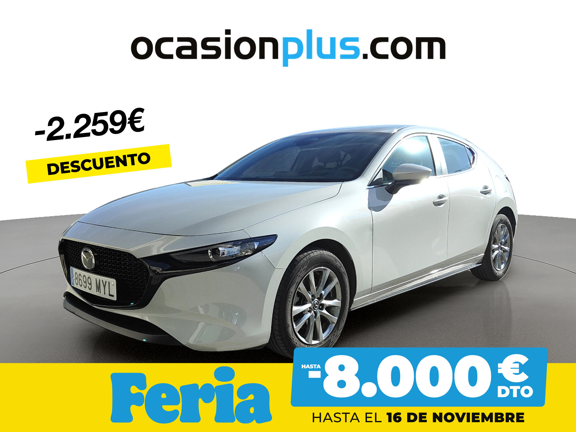 MAZDA Mazda3 (2.5L E-SKY G MHEV Prime-line 103 kW (140 CV)) en Madrid
