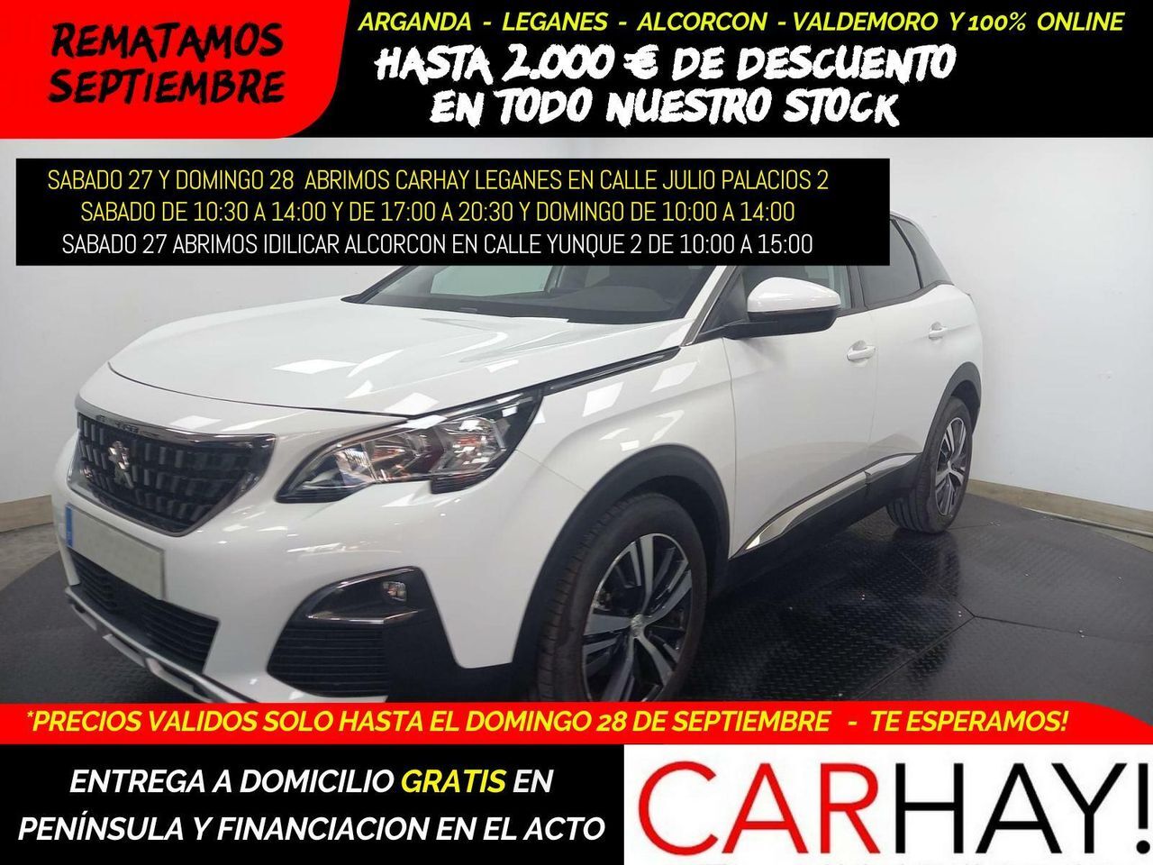PEUGEOT 3008 (ALLURE 1.5 HDI 130CV MT6 E6DT) en Madrid