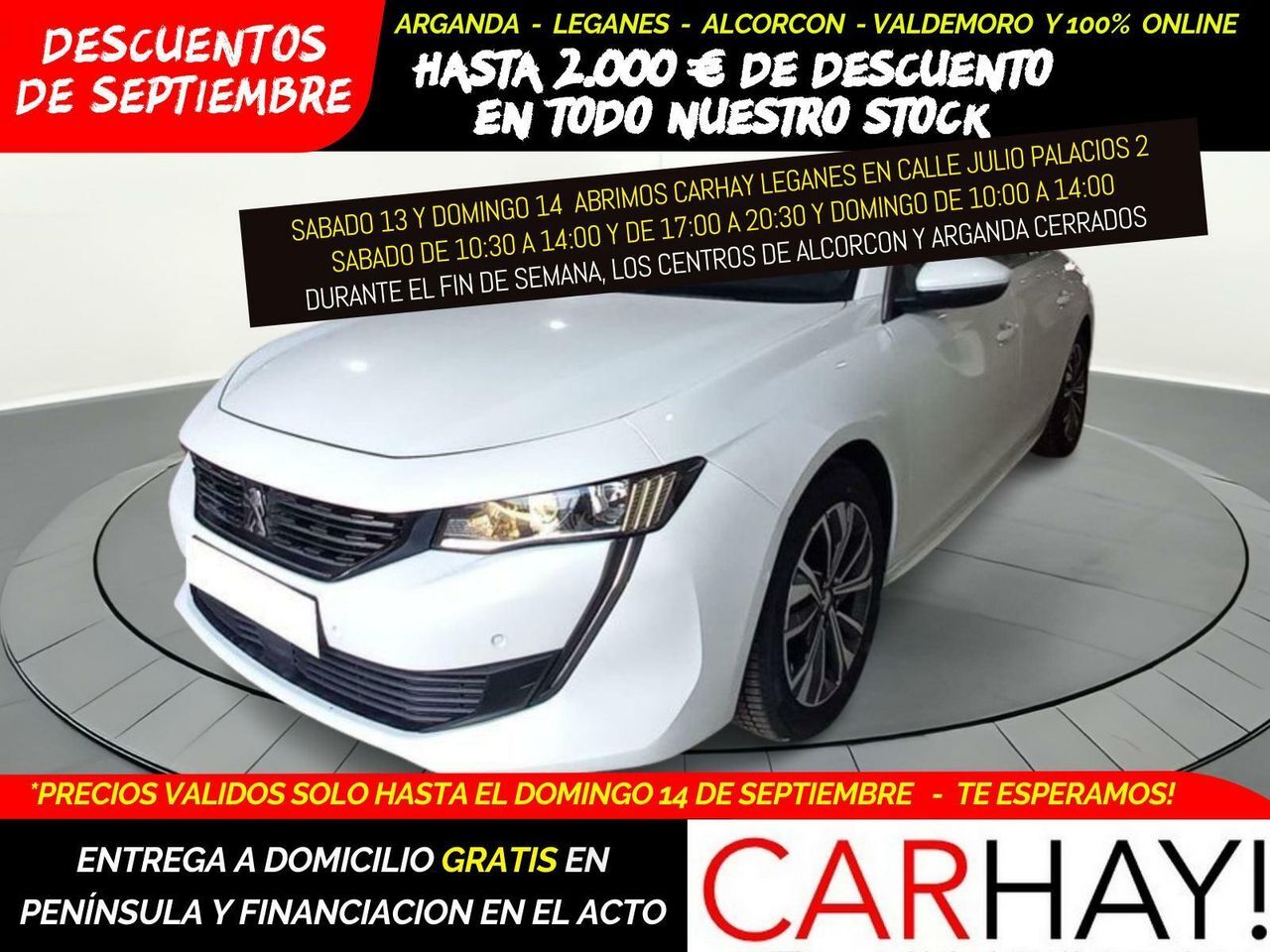 PEUGEOT 508 (ALLURE 2.0 HDI 165CV AT8 E6DT) en Madrid