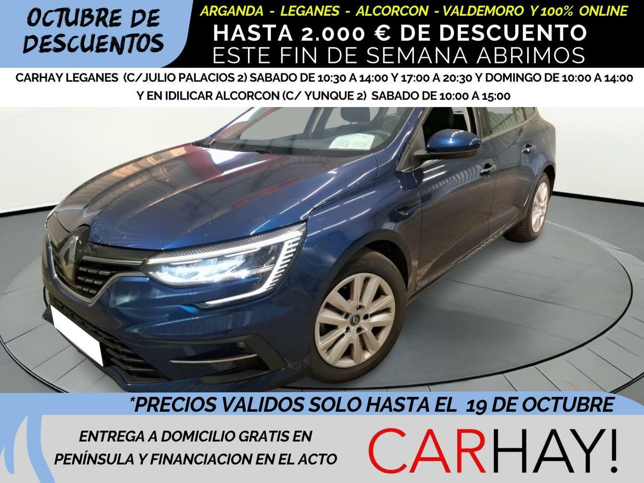 RENAULT Mégane (Estate 1.6 E-Tech Plug-in 160ch Business) en Madrid