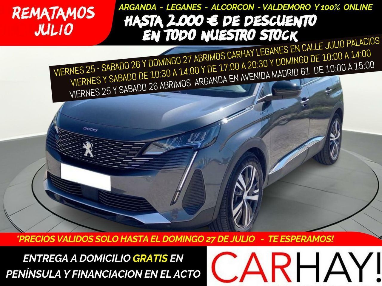 PEUGEOT 3008 SUV (HYBRID 225 ALLURE 1.6 PLUG-IN 225CV AT8) en Madrid