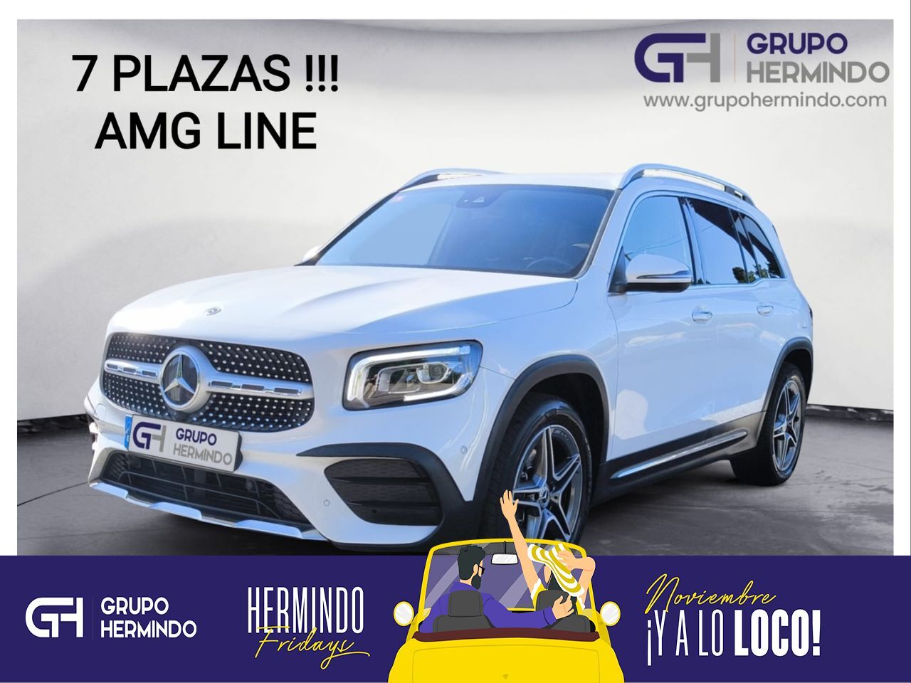 MERCEDES Clase GLB (200 D DCT 7 PLAZAS+ AMG LINE+PAQ PREMIUM+BOLA REMOLQUE)