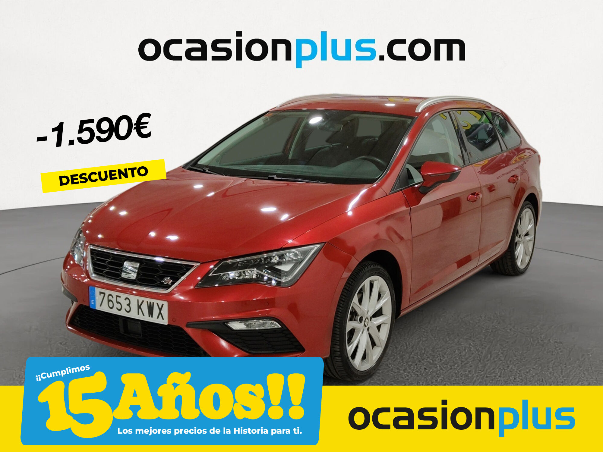 SEAT León (1.5 TGI GNC S&S FR Edition 96 kW (130 CV)) en Madrid