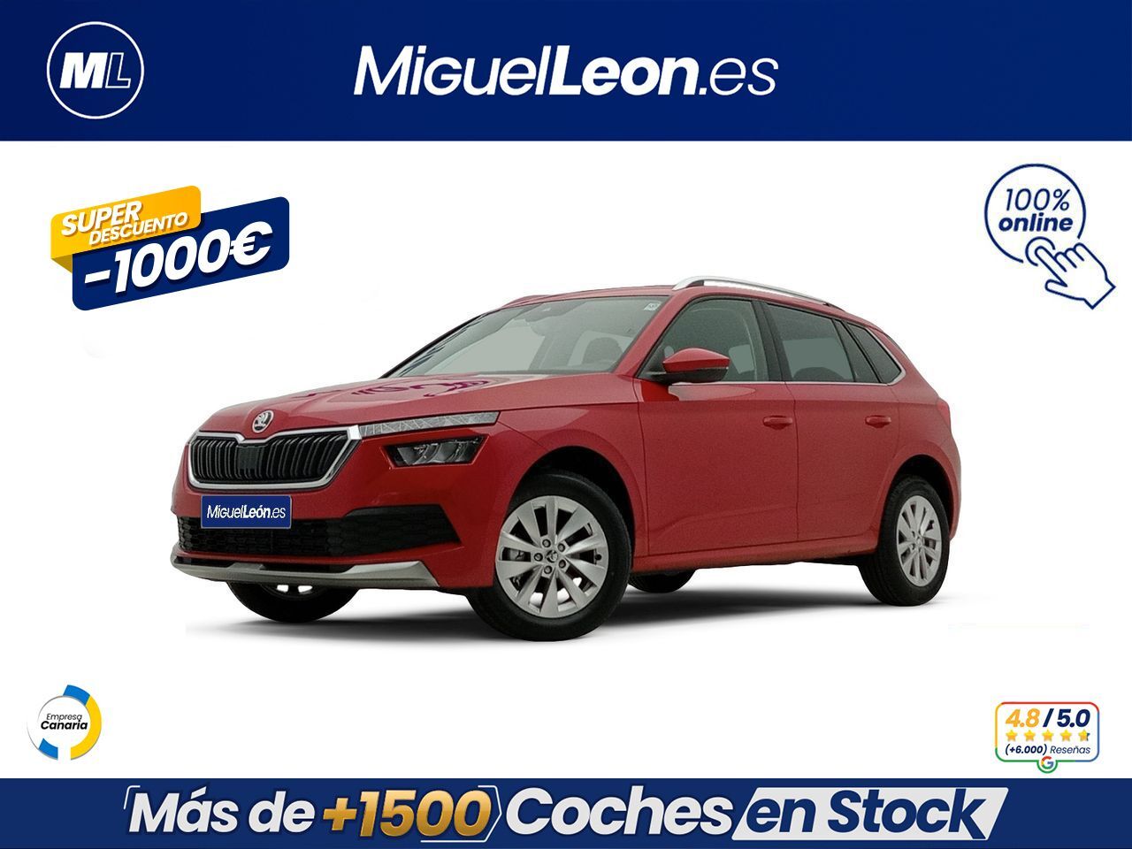 SKODA Kamiq (1.0 TSI 81kW (110CV) AMBITION) en Palmas, Las