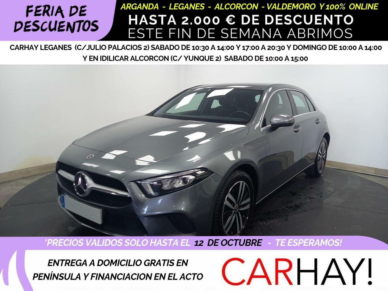 MERCEDES Clase A (250 E (177.086) 1.3 220CV AT8 E6D) en Madrid