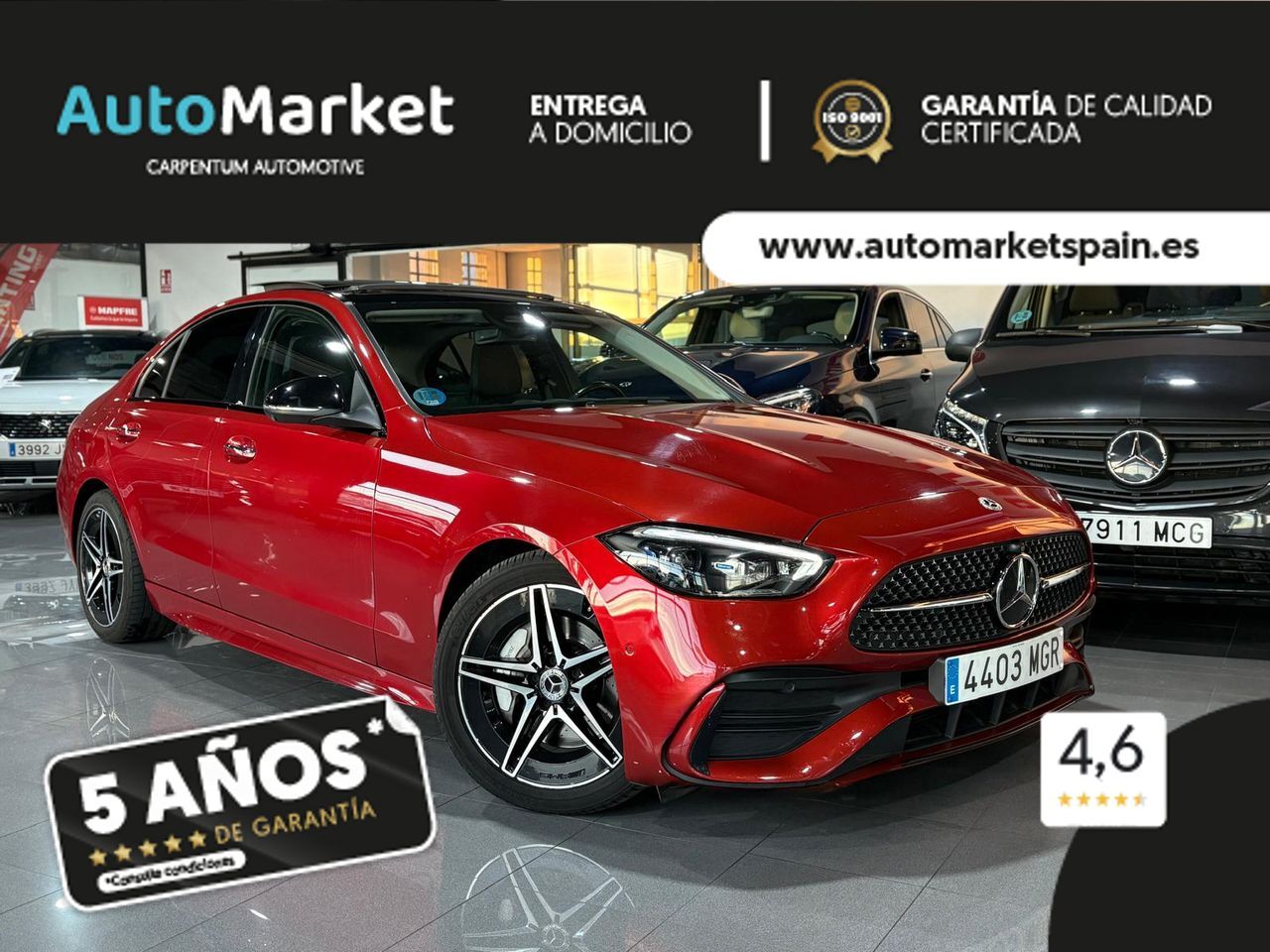 MERCEDES Clase C (C 200 D AMG Line Premium Plus) en Lugo