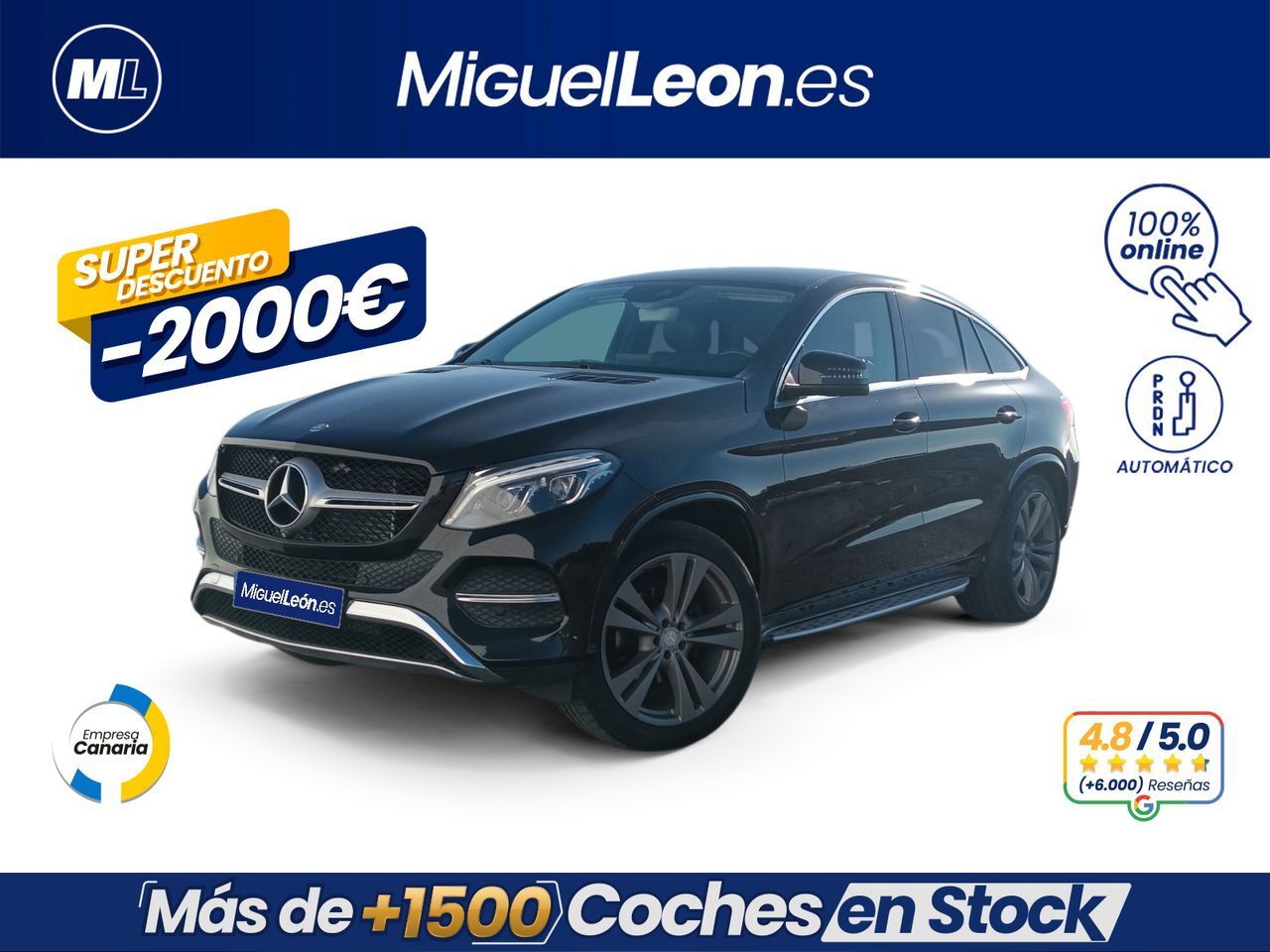 MERCEDES Clase GLE (Gle 350 D 4matic 3.0 4x4) en Palmas, Las