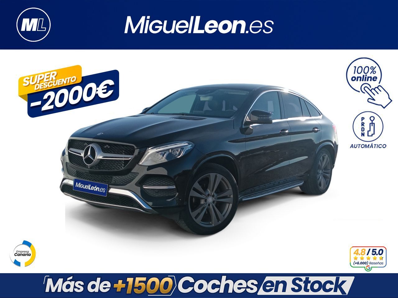 MERCEDES Clase GLE (Gle 350 D 4matic 3.0 4x4) en Palmas, Las