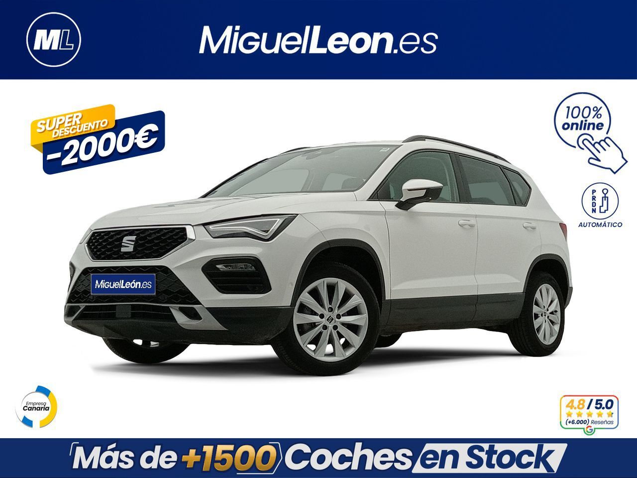 SEAT Ateca (1.5 TSI 110kW DSG S&S Style XXL) en Palmas, Las