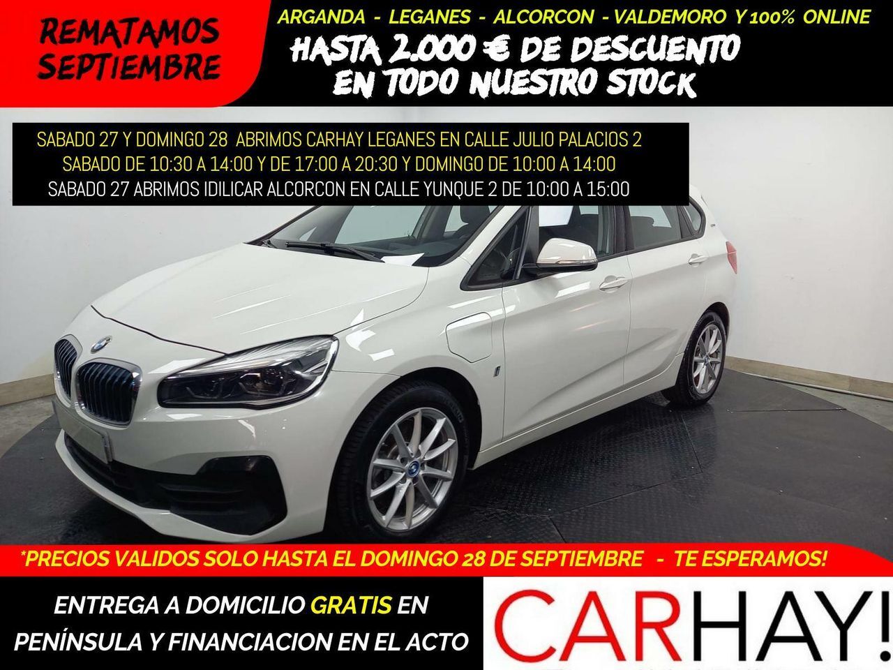 BMW Serie 2 (225 XE IPERFORMANCE 1.5 225CV AT6 E6DT) en Madrid