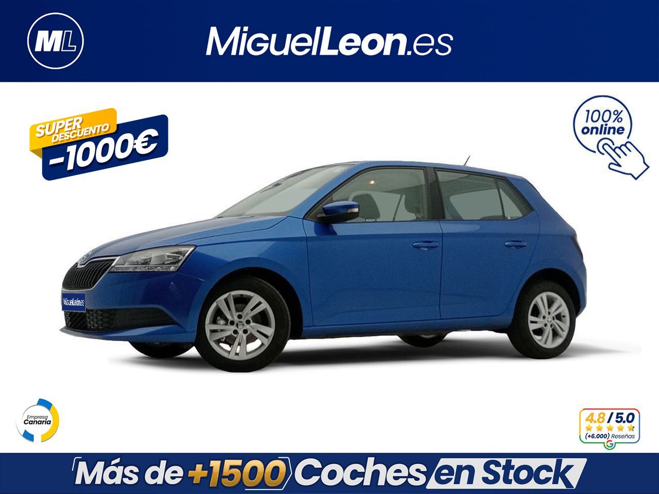 SKODA Fabia (1.0 TSI 70KW (95CV) Ambition) en Palmas, Las