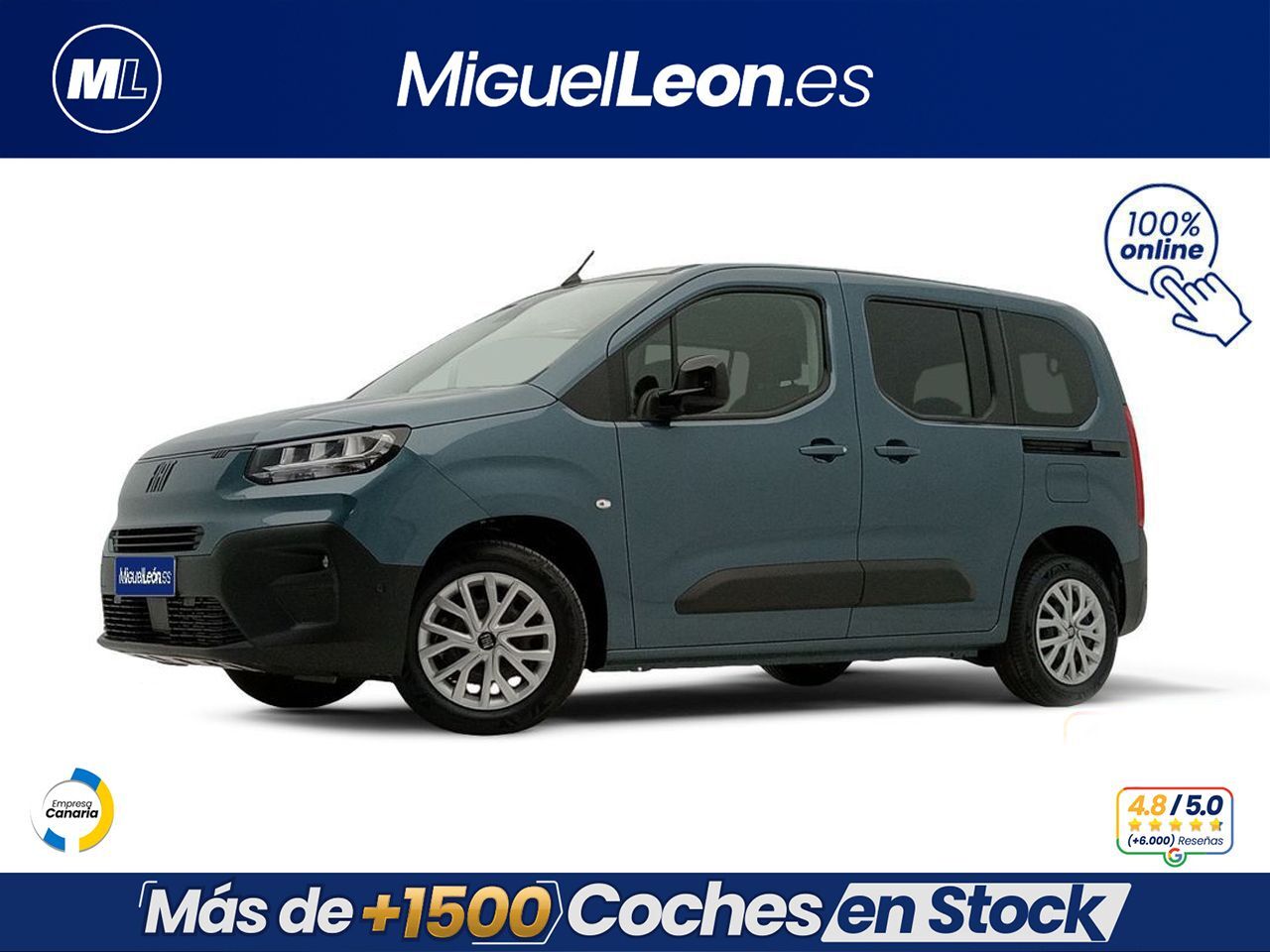 FIAT Dobló (1.5 75kW (100CV) diésel MT6 Talla L) en Palmas, Las
