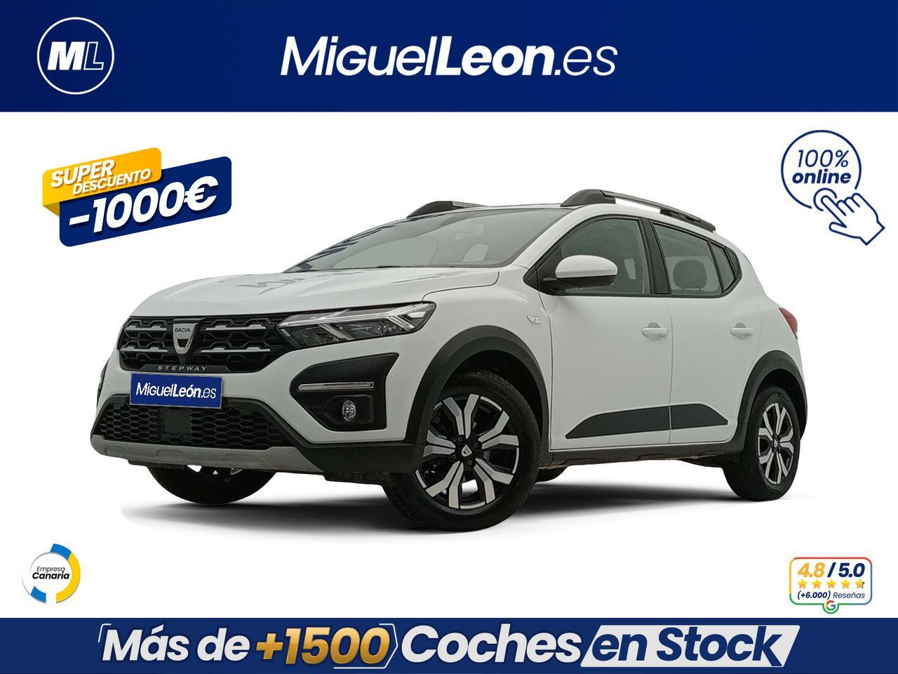 DACIA Sandero (Stepway Expression TCe 67kW (90CV)) en Palmas, Las