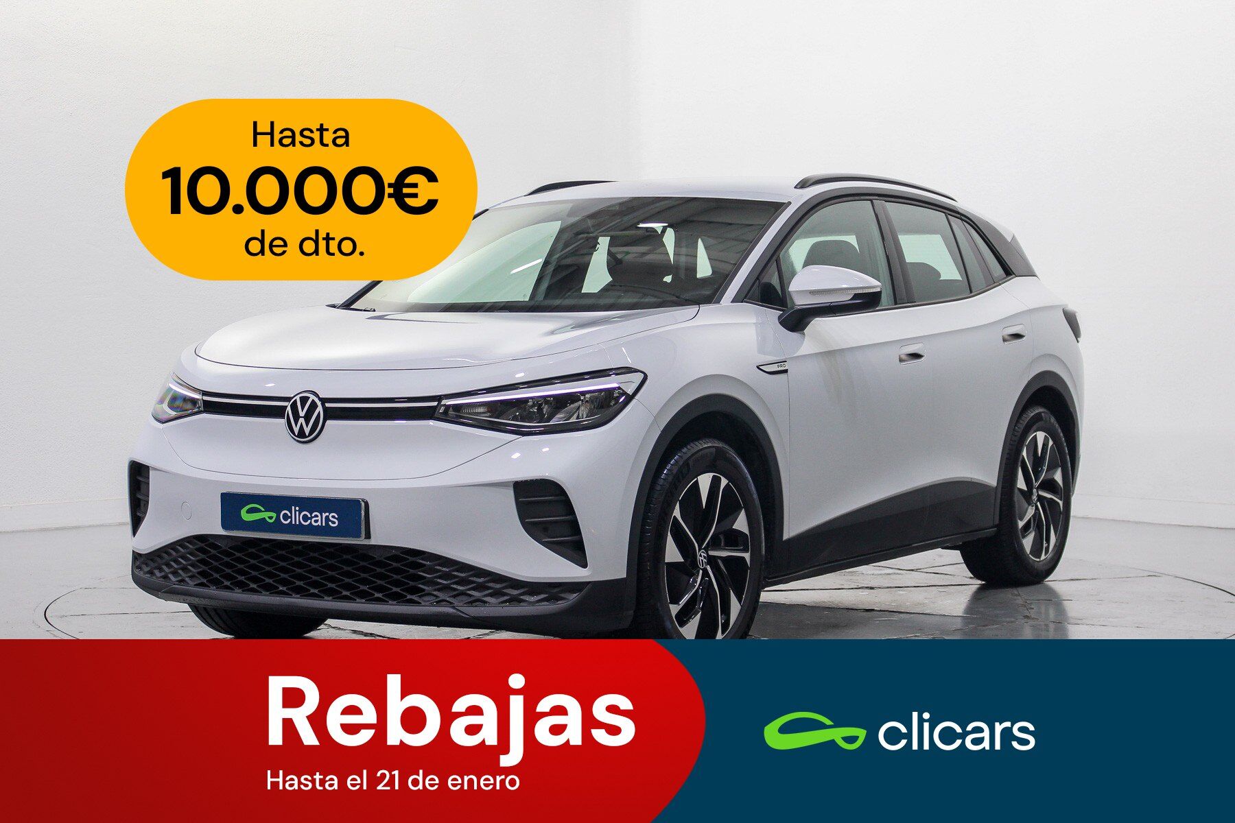 VOLKSWAGEN ID4 (ID.4 Pro 128KW 77Kwh) en Madrid