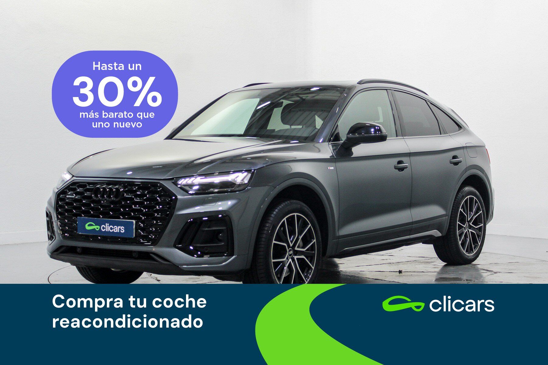 AUDI Q5 (Q5 Sportback 55 TFSIe Black line quattro-ultra S tronic) en Madrid