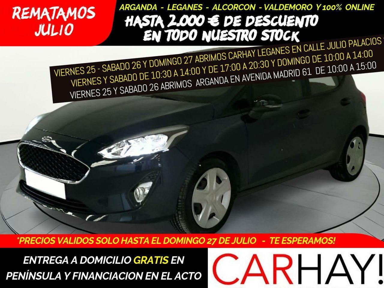 FORD Fiesta (1.0 ECOBOOST MHEV 92KW (125CV) TREND 5P) en Madrid