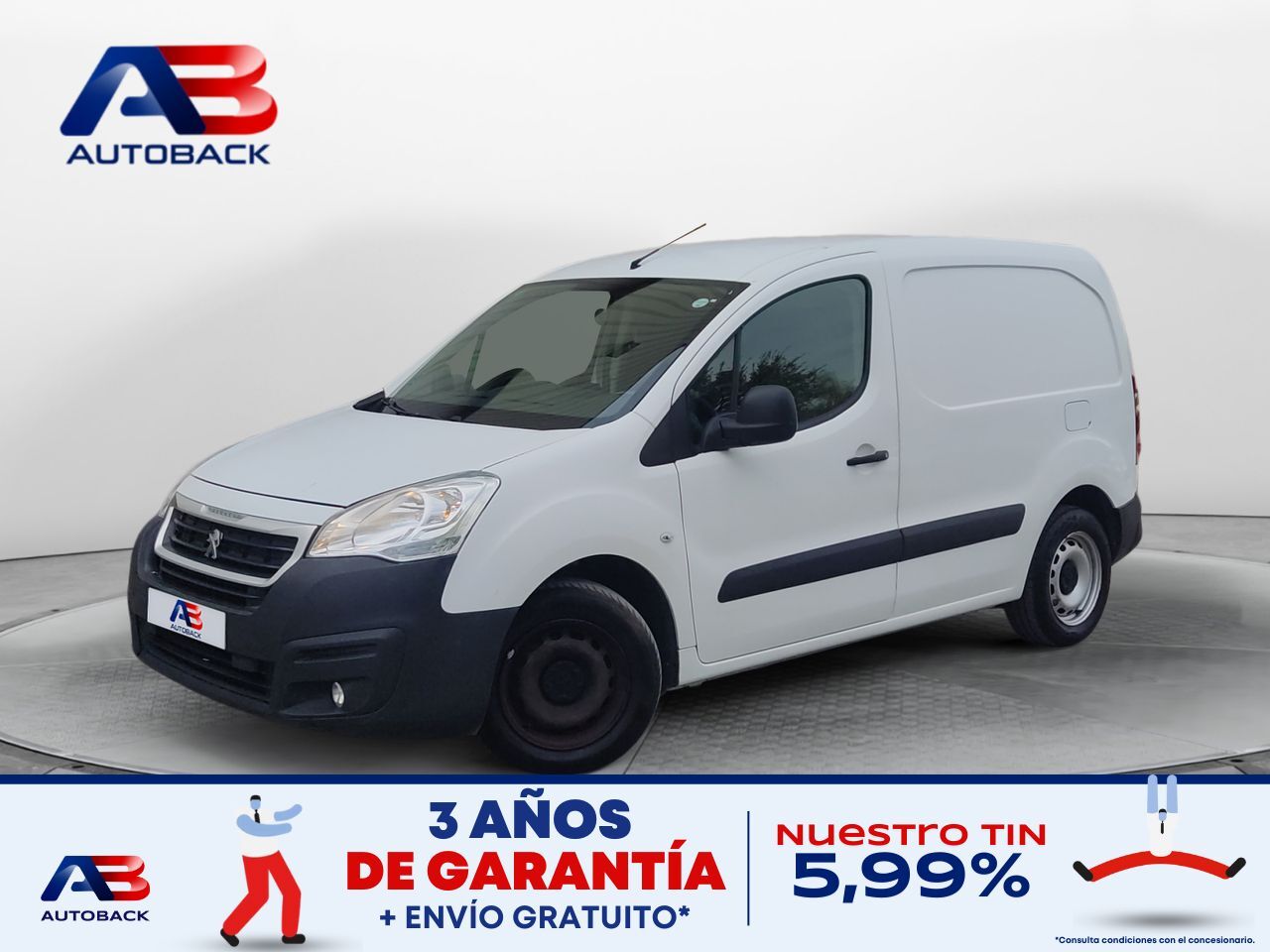 PEUGEOT Partner (Furgón Confort L1 1.6 BlueHDi 55KW (75) 3 Puertas) en Madr