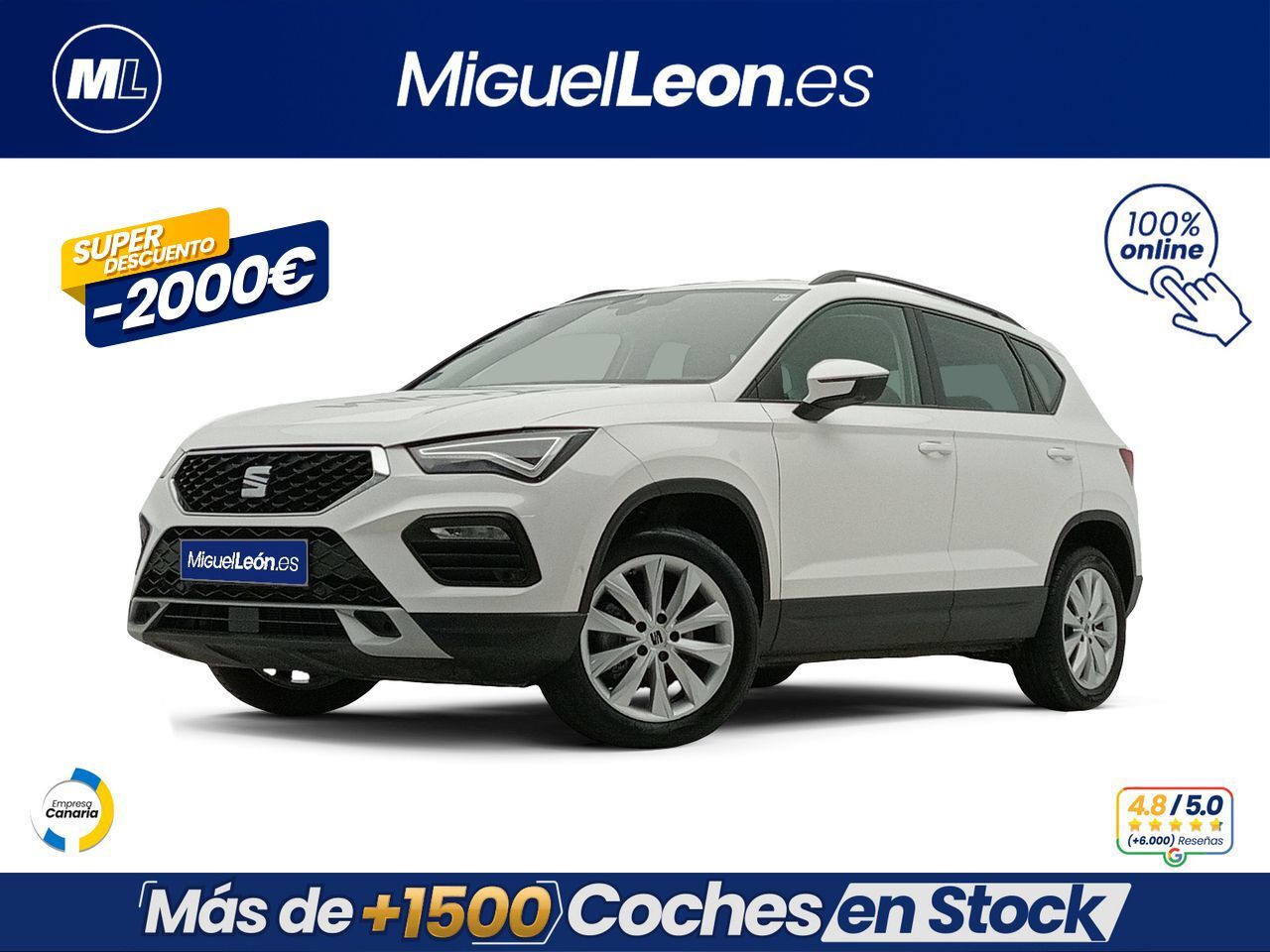 SEAT Ateca (1.5 TSI 110kW St&Sp Style XXL) en Palmas, Las