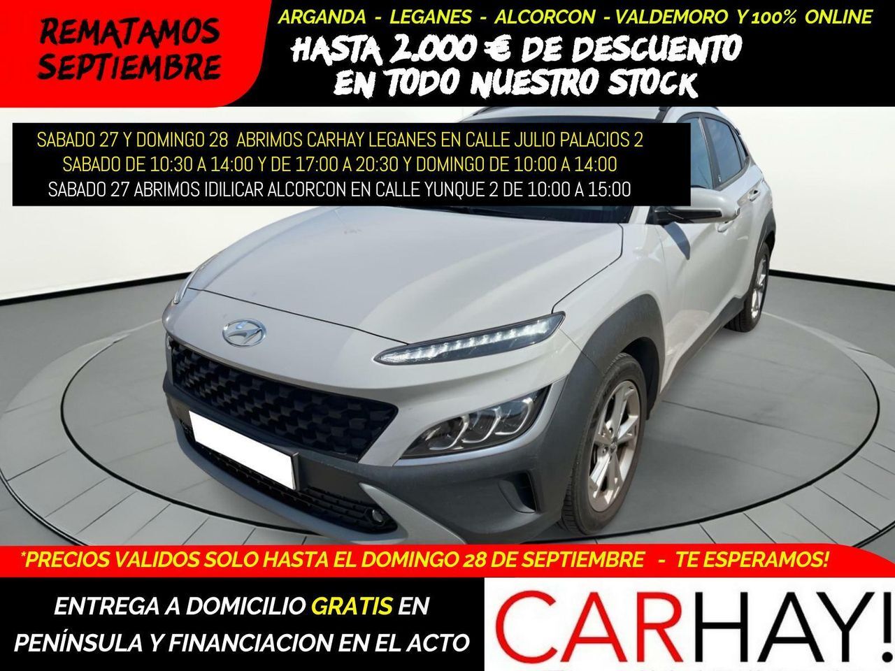 HYUNDAI Kona (1.0T-GDI EDITON 30 120CV) en Madrid