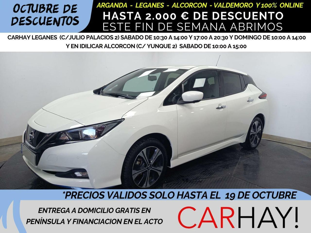 NISSAN Leaf (BERLINA CON PORTÓN 62KWH E+ N-CONNECTA) en Madrid