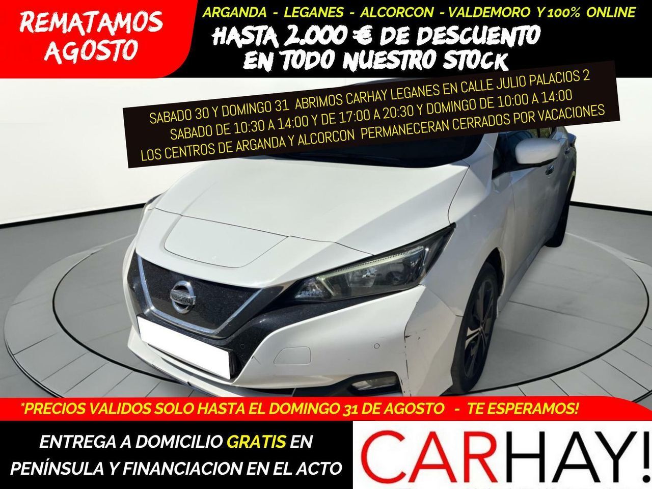 NISSAN Leaf (BERLINA CON PORTÓN 62KWH E+ N-CONNECTA) en Madrid