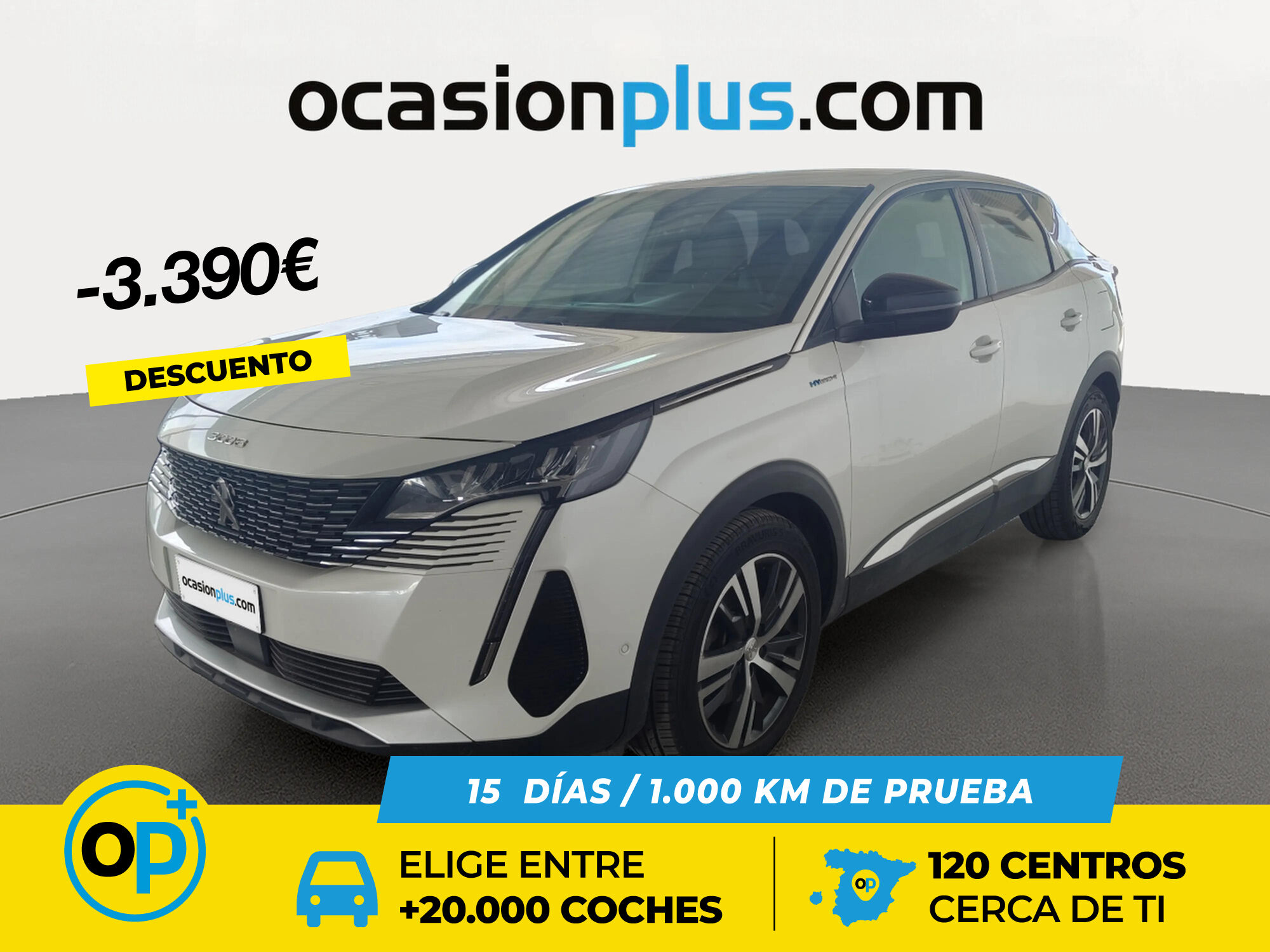 PEUGEOT 3008 (Hybrid 300 Allure Pack e-EAT8 221 kW (300 CV)) en Madrid