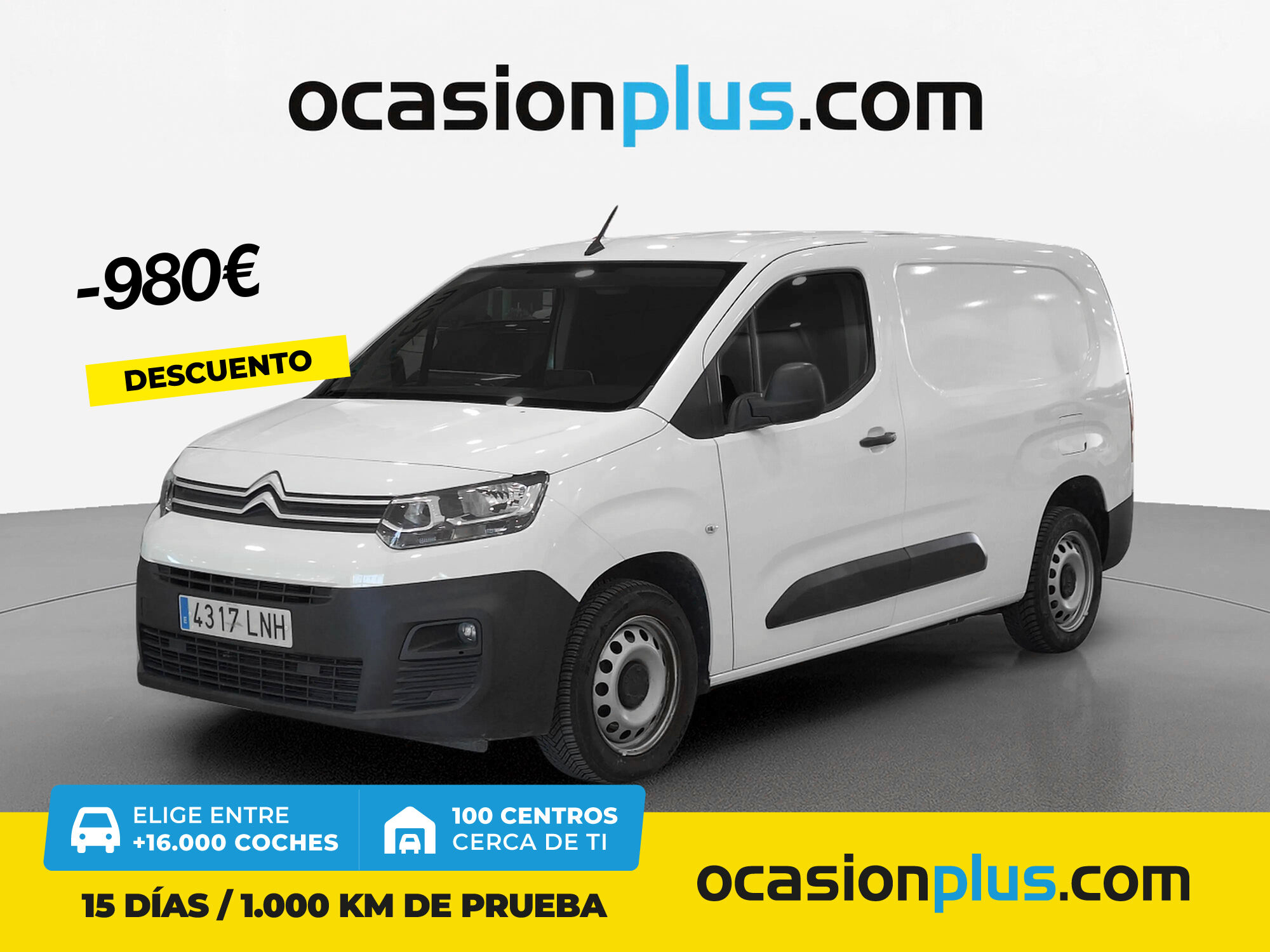 CITROEN Berlingo (Furgon BlueHDi 100 Talla XL Club 75 kW (102 CV)) en Madri