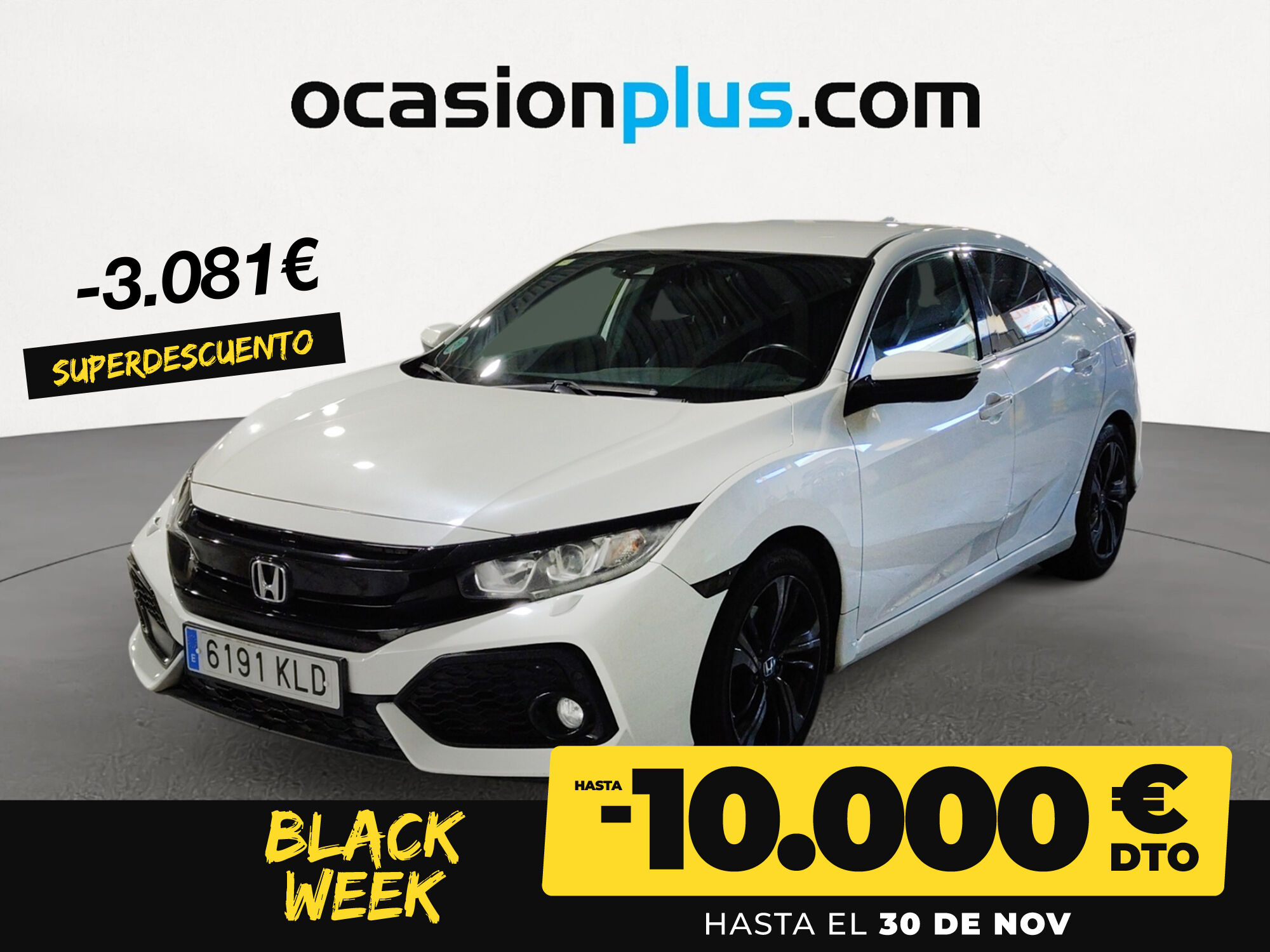 HONDA Civic (1.6 i-DTEC Elegance Navi 88 kW (120 CV)) en Madrid
