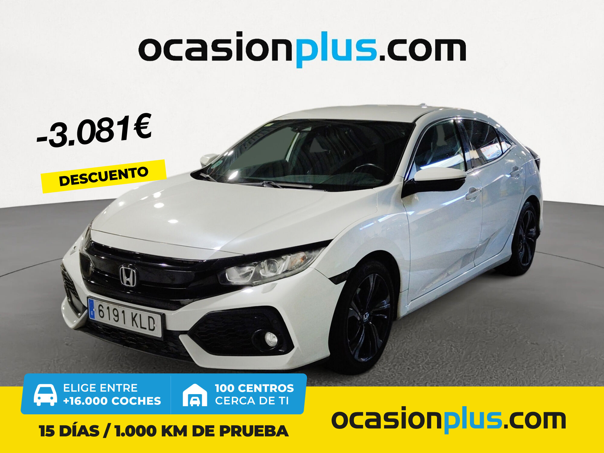 HONDA Civic (1.6 i-DTEC Elegance Navi 88 kW (120 CV)) en Madrid