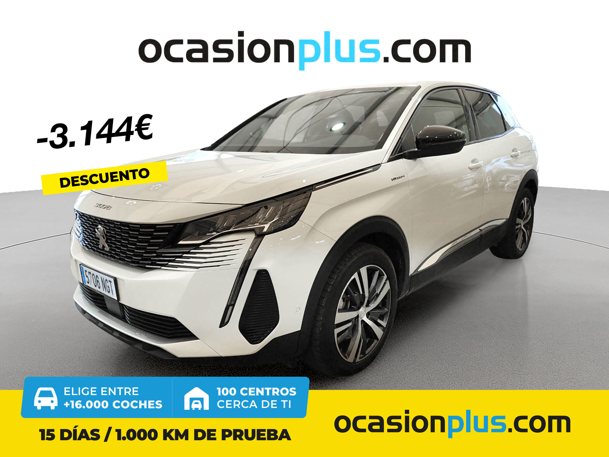 PEUGEOT 3008 (Hybrid 300 Allure Pack e-EAT8 221 kW (300 CV)) en Madrid