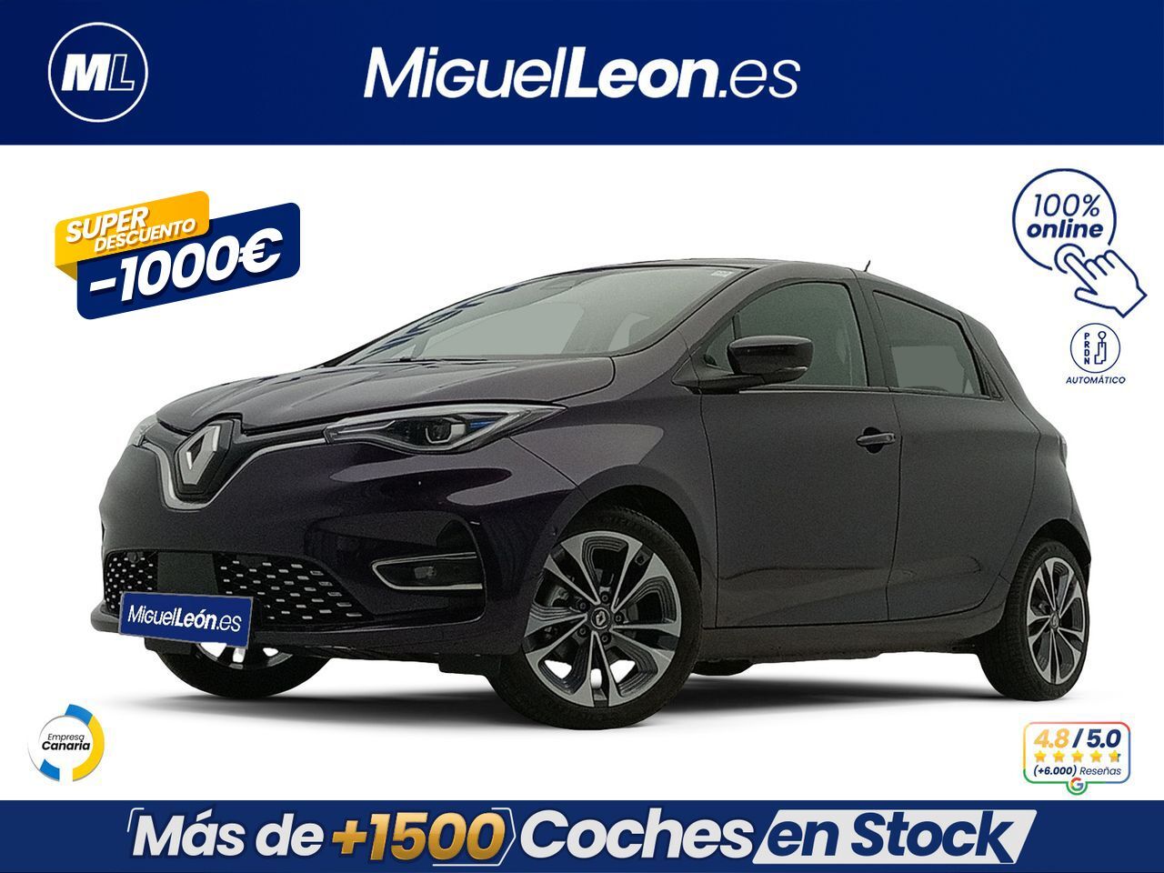 RENAULT Zoe (Equilibre 80 kW R110 batería 40kWh) en Palmas, Las