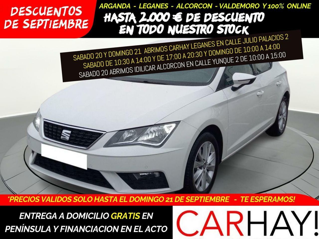 SEAT León (1.5 TGI 96kW (130CV) St&Sp Style) en Madrid