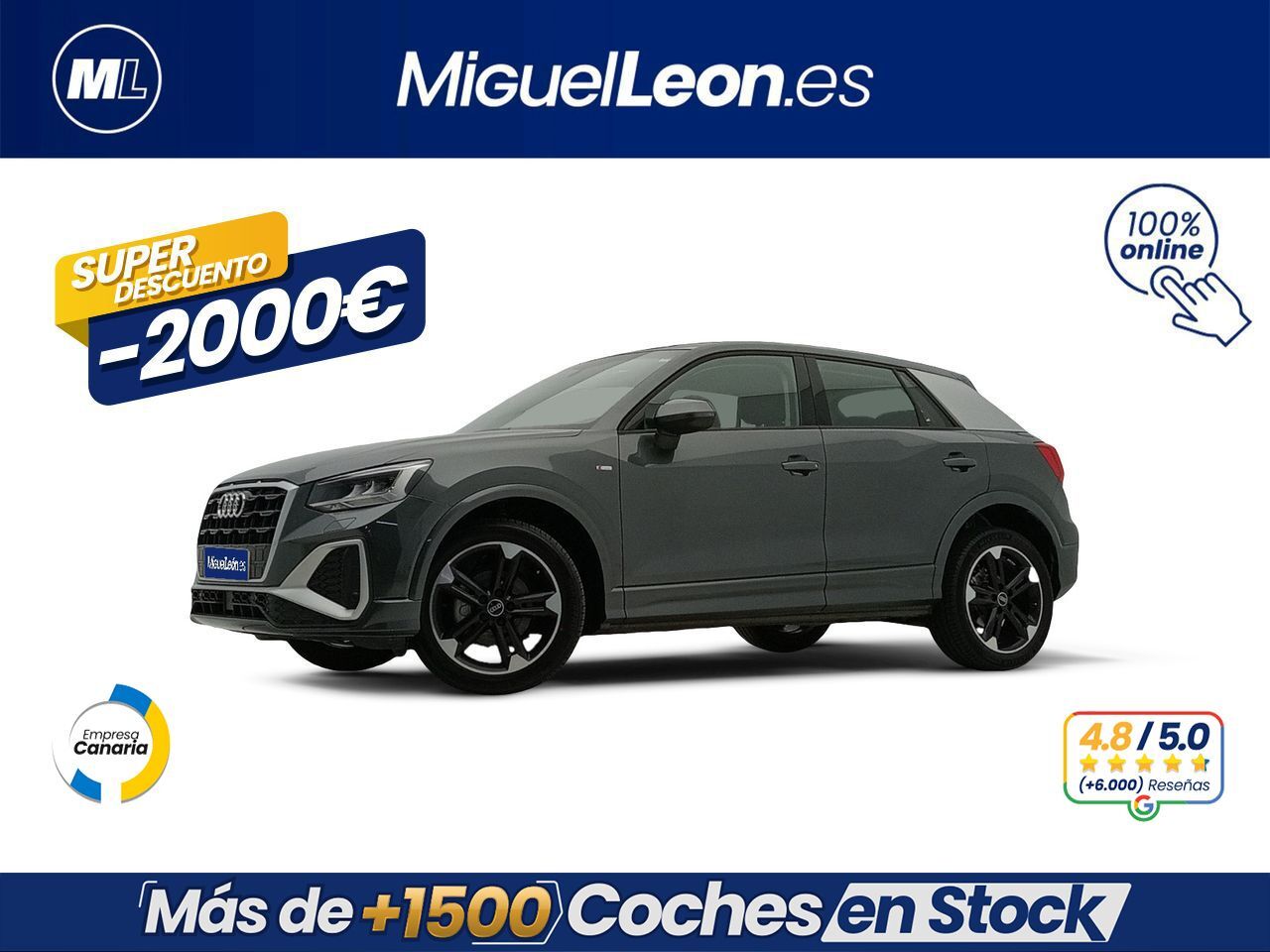 AUDI Q2 (S line 35 TFSI 110kW (150CV)) en Palmas, Las