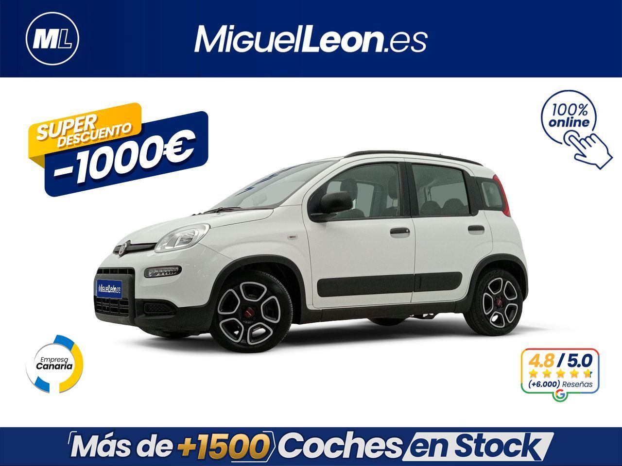 FIAT Panda (City Life Hybrid 1.0 Gse 51kw (70CV)) en Palmas, Las