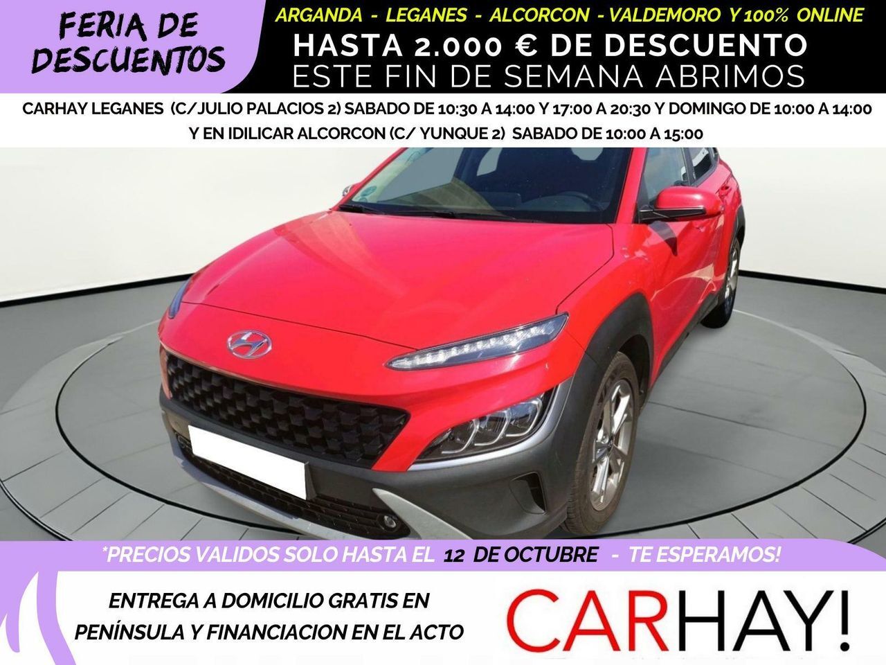 HYUNDAI Kona (1.0T-GDI EDITON 30 120CV) en Madrid