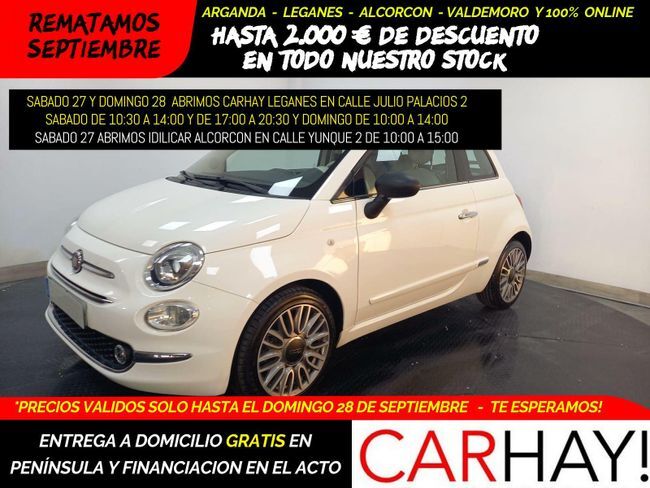 FIAT 500 (1.2 8v 51kw (69cv) Lounge) en Madrid