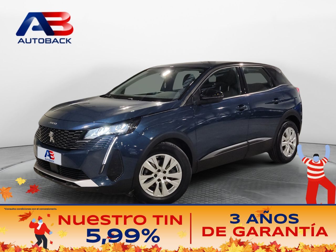 PEUGEOT 3008 (1.5 BlueHDi 96kW (130CV) S&S Active Pack) en Madrid