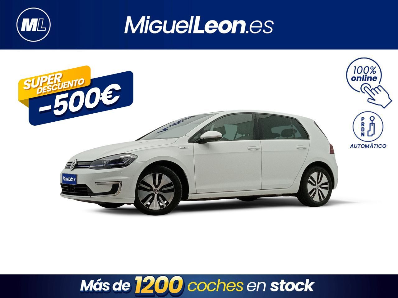 VOLKSWAGEN Golf (e-Golf ePower 100 kW (136CV)) en Palmas, Las