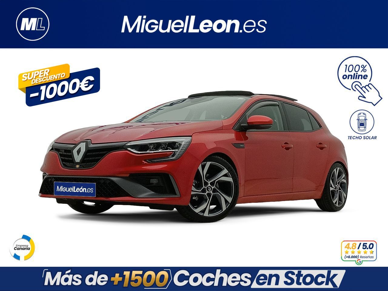 RENAULT Mégane (R.S.Line TCe 103 kW (140CV) GPF) en Palmas, Las