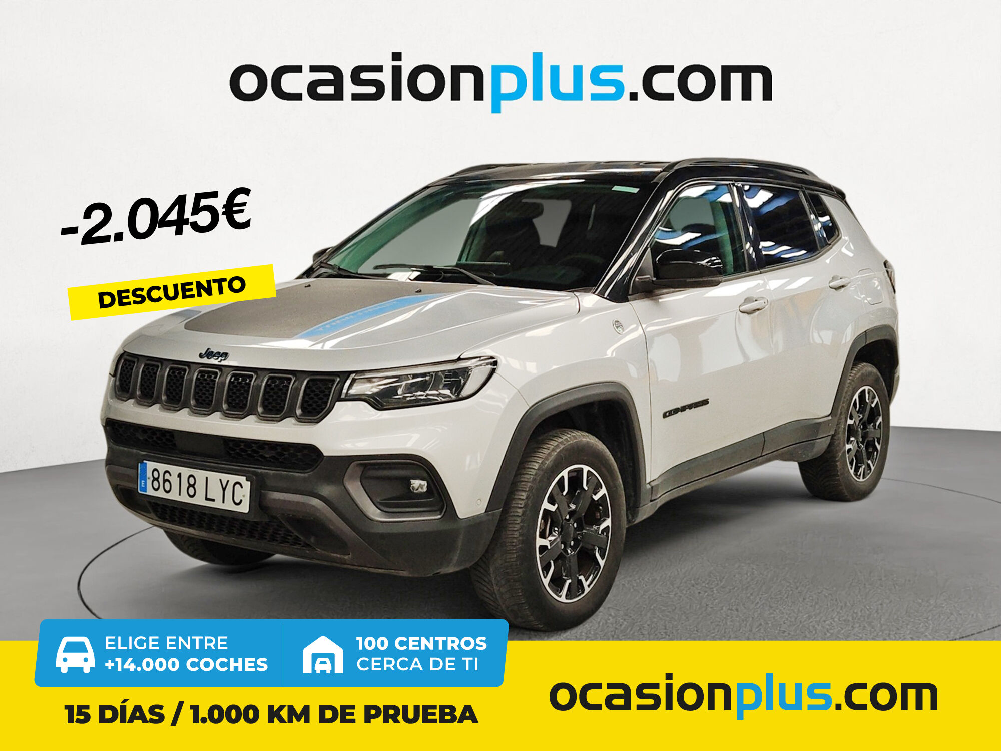 JEEP Compass (1.3 PHEV Trailhawk AWD AT 177 kW (240 CV)) en Madrid