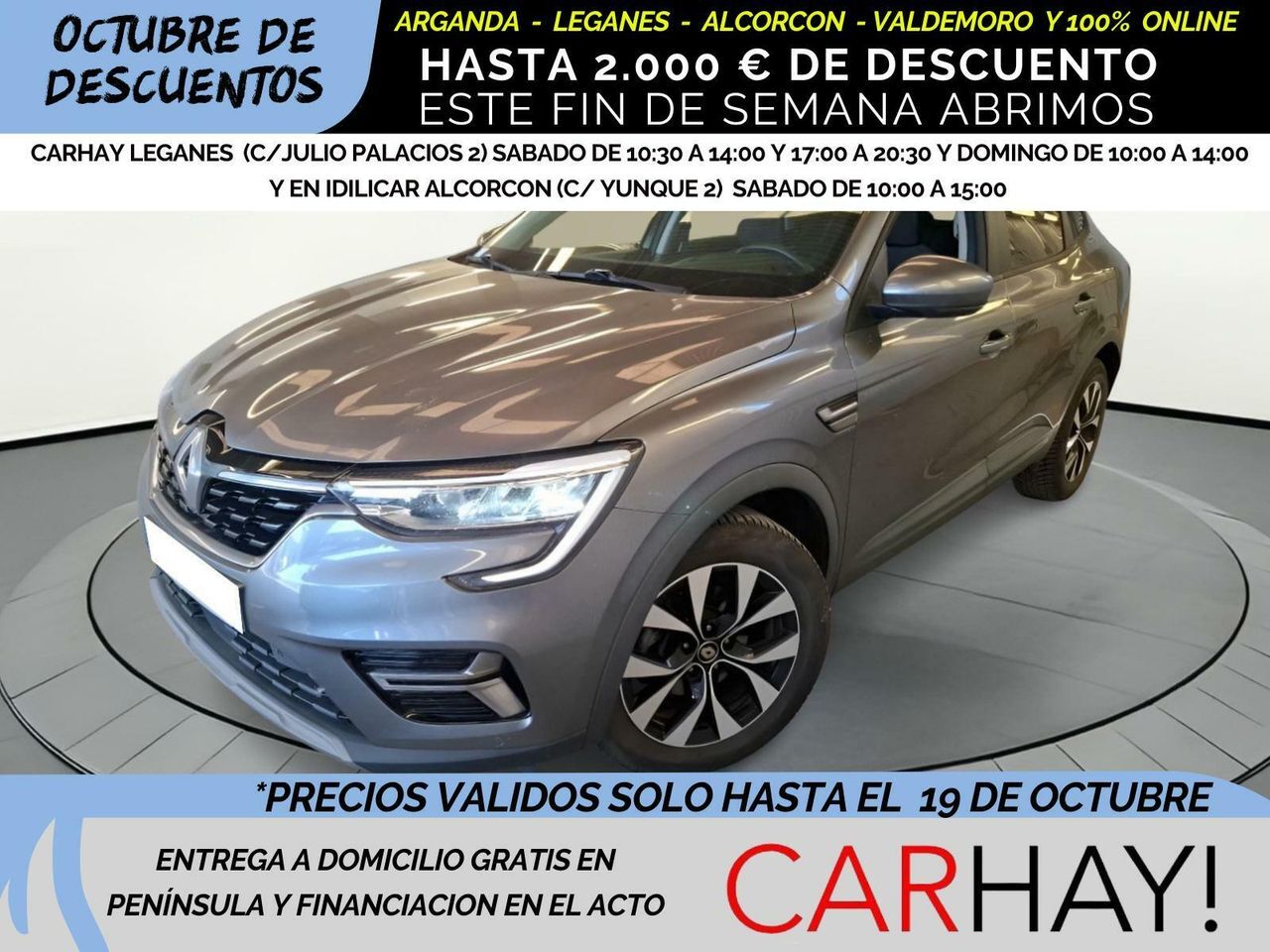 RENAULT Arkana (1.6 E-Tech hybride 145ch Evolution) en Madrid