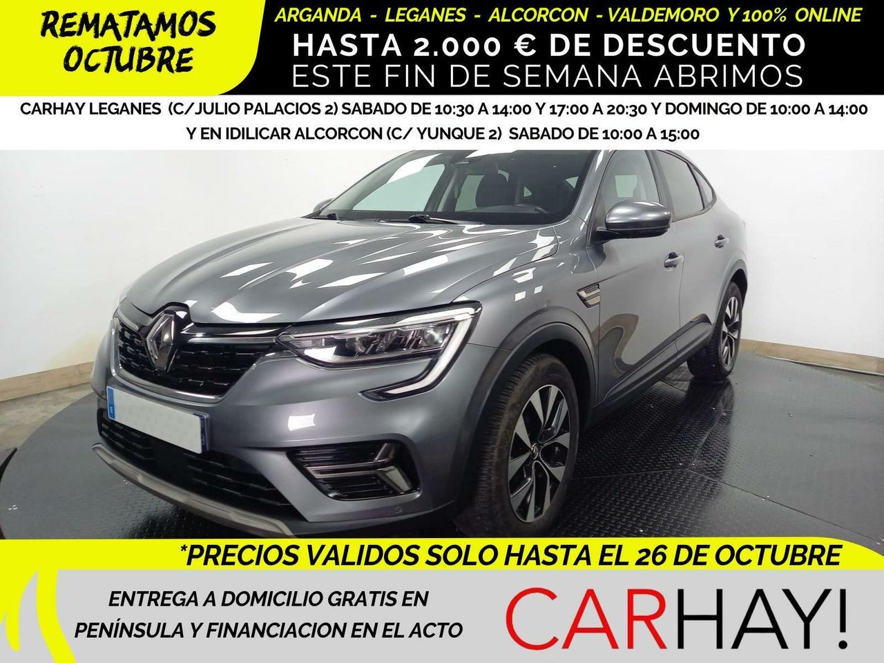 RENAULT Arkana (1.6 E-Tech hybride 145ch Evolution) en Madrid