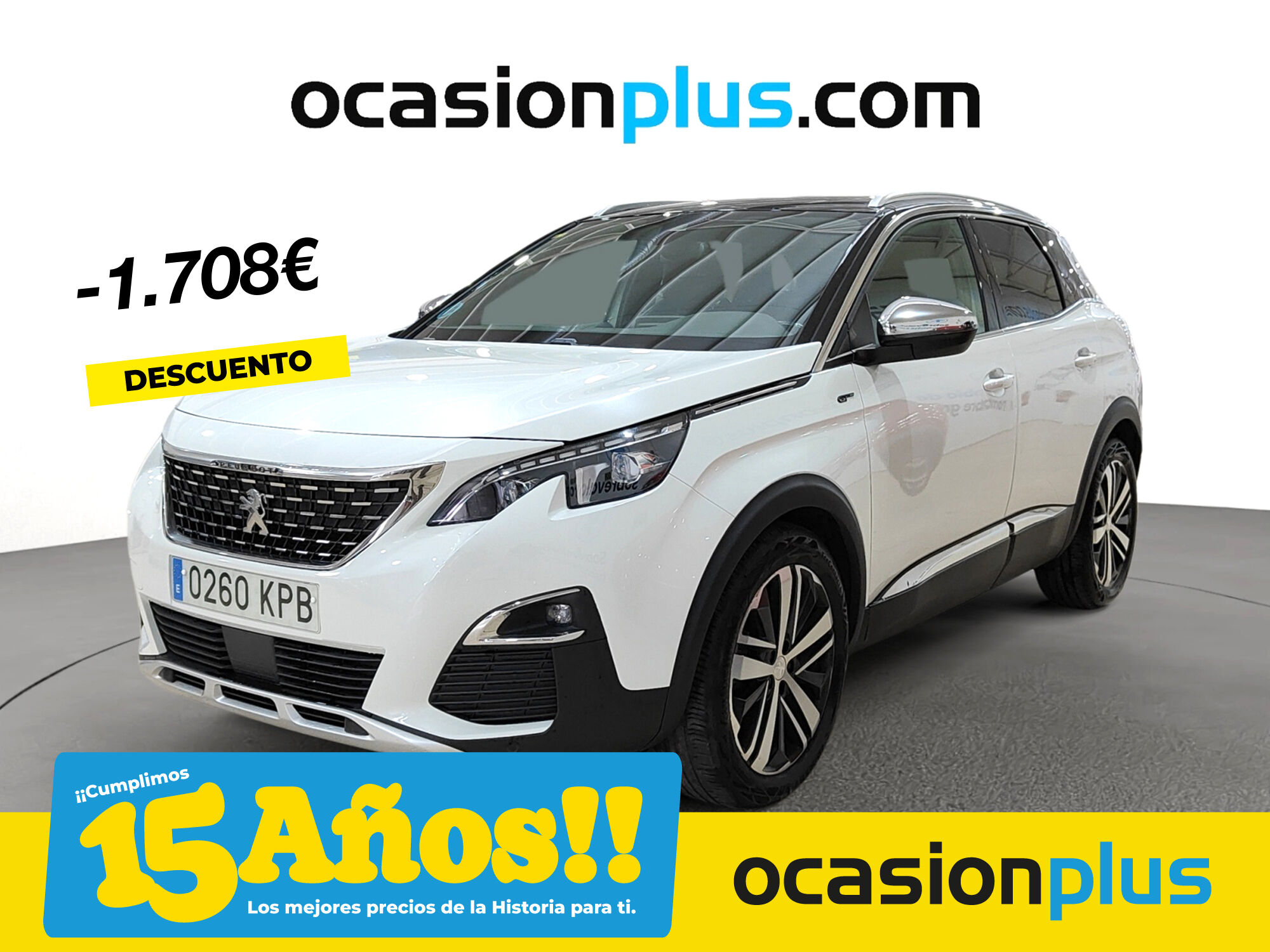 PEUGEOT 3008 (BlueHDi 180 S&S GT EAT8 132 kW (180 CV)) en Madrid