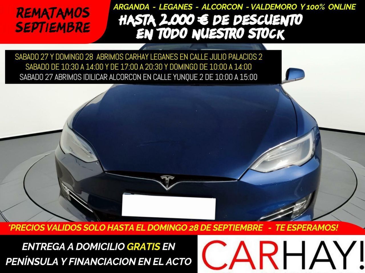 TESLA Model 3 (100D 4WD berlina con portón 345KW 5P) en Madrid
